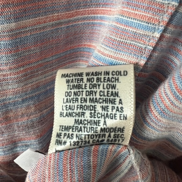 Bella Dahl Long Sleeve Button Down 100% Cotton Striped Blouse Size Small - Picture 6 of 6